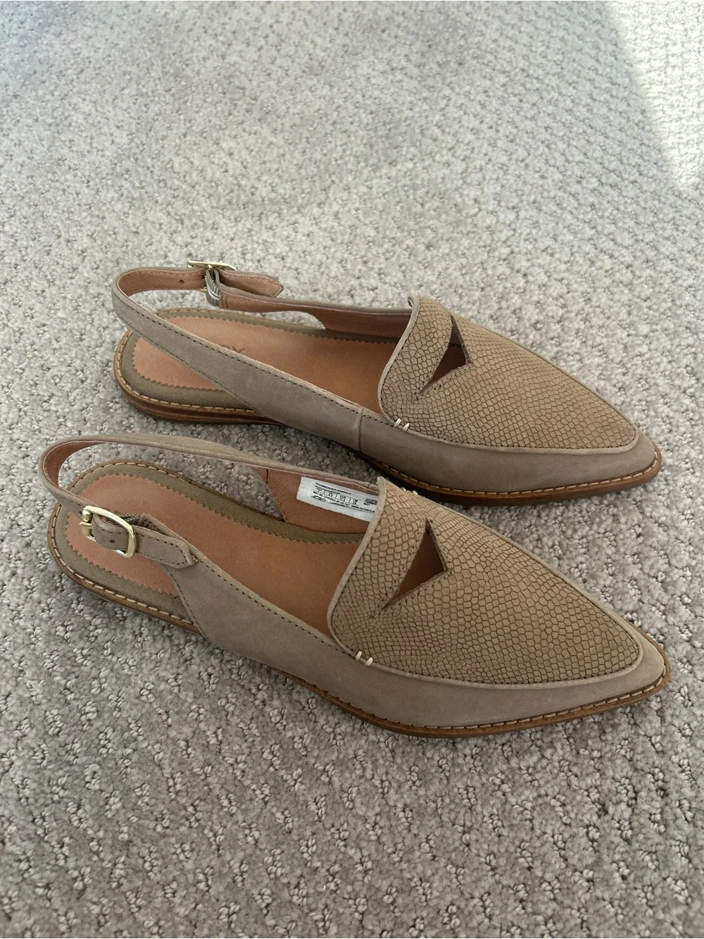 Sperry Saybrook slingback flats pointed toe Loafer mule size 7